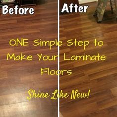 before and after photos of laminate floors