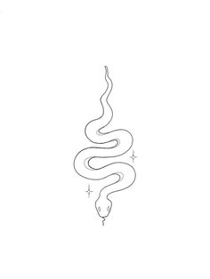 a line drawing of a snake on a white background