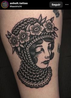 Trad Black And Grey Tattoo, Joan Of Arc American Traditional Tattoo, American Trad Back Piece, Trad Blackwork Tattoo, American Traditional Simple, Joan Of Arc Traditional Tattoo, Trad Style Tattoos, Trad Chest Tattoo, Big Traditional Tattoo