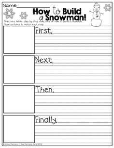 the snowman worksheet for students to practice their writing skills and read alouds