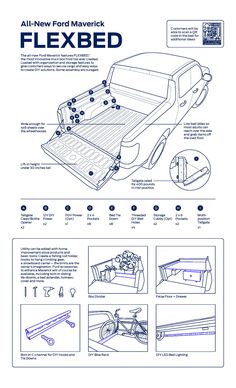 an instruction manual for how to install the bed cover on a truck with instructions and diagrams