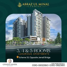 an advertisement for a luxury apartment project