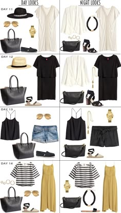 the ultimate travel packing guide for women in black, white and tan colors with text overlay