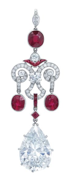 ©️️ Christies Belle Époque Ruby And Diamond Pendant c1900s Antique Art Deco Jewelry, Diamond Pendant Jewelry, Jewelry Ruby, Fine Gold Necklace, Italian Jewelry, Stylish Necklace, Ruby Jewelry