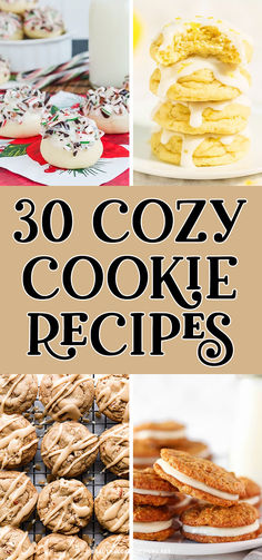 30 cozy cookie recipes that are perfect for the holidays and christmas season, plus free printables