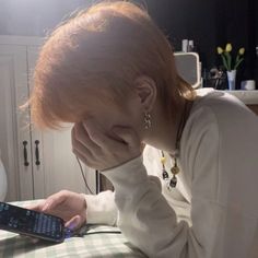 Korean Boy, Japanese Boy, Ulzzang Boy, Black Pink Songs, Orange Hair, Ginger Hair, Boy Hairstyles, Boyfriend Pictures, Dyed Hair