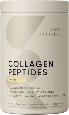 Sports Research Collagen Peptides - Hydrolyzed Type 1 & 3 Collagen Powder Protein Supplement for Healthy Skin, Nails, Bones & Joints - Easy Mixing Vital Nutrients & Proteins, Collagen for Women & Men Health Benefits Of Collagen, Post Workout Supplements, Collagen Benefits, Vital Proteins, Organic Matcha, For Healthy Skin, Collagen Supplements, Collagen Protein, Collagen Powder