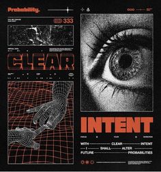 an advertisement for the clear intent album