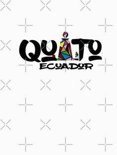 an image of the word quit on top of a white background with black and red letters