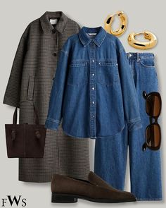 Plaid Coat Outfit, Illustrator Pattern, Fall Nyc, Sweet Disposition, Androgynous Style, Thrift Inspo, Cosy Outfit, Wardrobe Sets, Mum Fashion