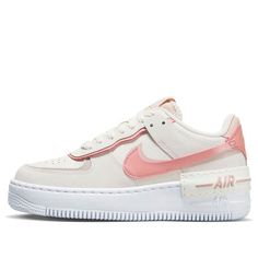 (WMNS) Nike Air Force 1 Low Shadow 'Phantom Pink Oxford' DZ1847-001 Nike Shadow, Shadow Phantom, Pink Nike, Nike Air Force