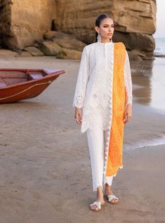 Zainab Chottani Chunari - 3B Chikenkari Luxury Lawn Collection 2024 Default Title Zainab Chottani Chunari - 3B Chikenkari Luxury Lawn Collection 2024 Original brand suit fabric and photography lite diffrance in actual print. Unstitched Suit With Lace Work, Summer White Unstitched Suit With Dabka Embroidery, Traditional White Unstitched Summer Suit, White Lace Work Sets For Summer, White Lace Work Summer Set, White Lace Summer Set, Unstitched White Lawn Suit With Cutwork, White Unstitched Suit With Self Design For Eid, White Unstitched Suit With Lace Work For Eid