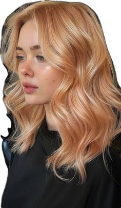 Blonde Envy: 30 Stunning Hair Color Ideas for Your Most Glamorous Year Yet Cooper Honey Hair Color, Butterscotch Blonde Highlights, Rudy Blond, Strawberry Blonde Dyed Hair, Light Ginger Blonde Hair, Golden Strawberry Blonde Hair, Blonde With Strawberry Blonde Lowlights, Light Orange Hair