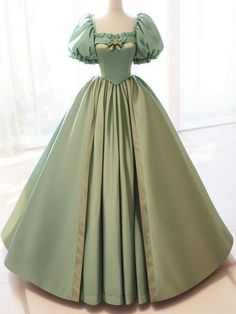 Green Princess, Diy Wedding Dress, Royal Dresses, Dressy Dresses