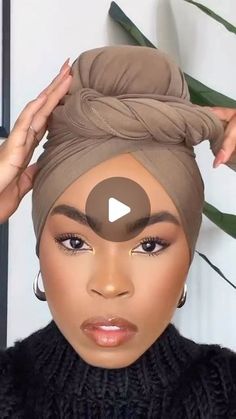 How To Warp A Head Scarf, Easy Head Wrap Styles, Diy Head Wraps For Women, Headwrap Styles Tutorials, How To Tie Your Hair, How To Tie A Turban Scarf Head Wraps, How To Tie Head Wraps