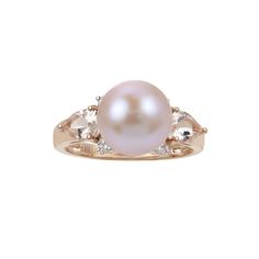 A natural pink freshwater cultured pearl acts as the focal point for this stunning PearLustre by Imperial ring, made with morganite and diamond accents for eye-catching sparkle.Click on this JEWELRY & WATCHES GUIDE to learn about fit, styles, materials and more! Nickel free Metal: 14k rose gold Packaging: boxed Width: 10 mm, 2 mm band Finish: polishedCULTURED PEARL DETAILS Type: freshwater Shape: near round Size: 9-10 mm Color: natural pinkDIAMOND DETAILS Total weight: 1/8 ct. Color grade: H-I C Pink Pearl Engagement Ring, Rose Gold Pearl Ring For Formal Occasions, Rose Gold Pearl Ring For Formal Events, Formal Rose Gold Pearl Ring Fine Jewelry, Fine Jewelry Rose Gold Pearl Ring For Formal Occasions, Fine Jewelry Rose Gold Pearl Ring For Formal Events, Rose Gold Pearl Ring With Gemstone For Anniversary, Anniversary Akoya Pearl Rose Gold Jewelry, Rose Gold Akoya Pearl Jewelry For Anniversary