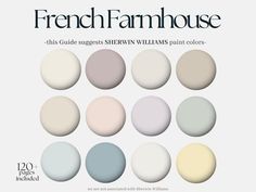 the front cover of french farmhouse house, featuring different shades of neutrals and pales