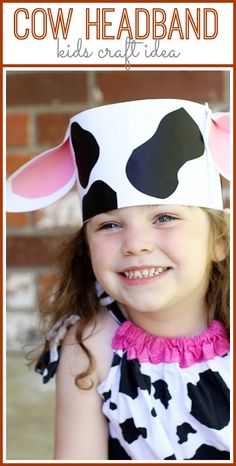 Diy Cow Ears, Cow Headband, Farm Animals Preschool, Cow Appreciation Day, Cow Craft, Farm Animal Crafts, Farm Craft, Farm Animals Theme