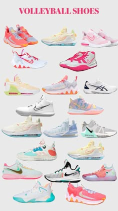 the different types of shoes are shown in this poster