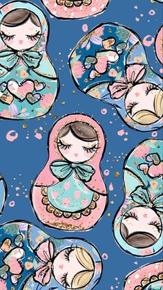 Paper Art Flower, Russian Flowers, Wall Paper Art, Matryoshka Doll Art, Doll Clipart, Flower Print Pattern, Tumblr Backgrounds, Gift Wrapper, Matryoshka Doll