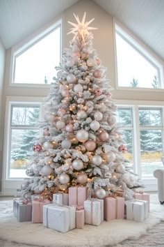 pink silver white christmas tree pink and silver decorations ornaments Cute White Christmas Tree Ideas, Tulle Christmas Trees Diy, White Christmas Tree Ideas 2024 Trends, Christmas Tree White Decorations, Christmas Pink Decorations, White Xmas Tree Decorating Ideas, Christmas Tree Ideas 2024, White Christmas Tree Decor Ideas, White Christmas Tree Decorating Ideas