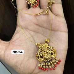 Lakshmi thin set with earrings Price - 440/- + freeship