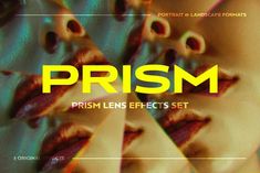 the cover art for prism's new album, prism lens effects set is shown