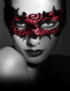 Red Masquerade Mask Mask Photography, Mask Masquerade, Lace Mask, Masks Masquerade, Masquerade Party, Beautiful Mask, Masquerade Mask, Masquerade Ball, Cabaret