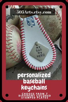 personalized baseball keychains are the perfect gift for someone who loves to play