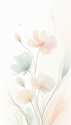 an abstract floral background with pink and white flowers