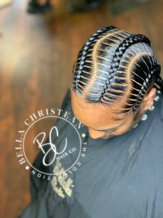 Two Corn Row Braids, Kids Braids, Kid Braid Styles, Box Braids Hairstyles For Black Women