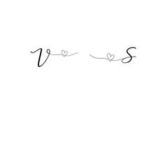 the word love is written in cursive writing on a white background with two hearts