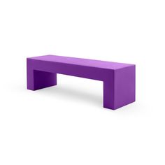 Vignelli Bench Benches Heller Home In Italy, Outdoor Footstool, Purple Furniture, Casual Dining Table, Homes In Italy, Massimo Vignelli, Casual Furniture, Mario Bellini, Indoor Outdoor Furniture