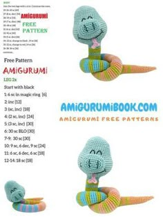 an amigurum book with instructions to crochet