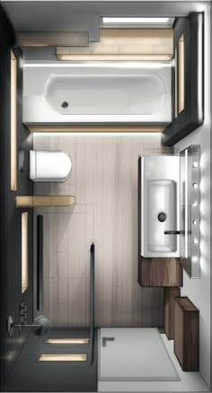 a small bathroom with a sink, toilet and shower