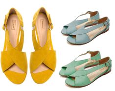 "Sati - simple women sandals made of high-quality grain and suede leather. The insole made of a soft calfskin ensures comfort of use. A classic model in a rich colors is basic supplement to many summer outfits both casual and smart. *heel height 1 cm = 0,4 \" *leather lining and insole Sizes UK, EU, US and feet dimensions in centimeters and inches 3 UK / 36 EU / 5 US insoles length 23.5 cm = 9.2 inches 4 UK / 37 EU/ 6 US insoles length 24 cm = 9.4 inches 6 UK / 38 EU / 7 U insoles length 24.5 cm Chic Closed Toe T-strap Sandals For Summer, Chic Flat Heel T-strap Sandals For Spring, Summer Slingback Sandals With Leather Sole And Round Toe, Summer Slingback Sandals With Round Toe And Leather Sole, Summer Round Toe Slingback Sandals With Leather Sole, Flat T-strap Sandals With Leather Sole For Spring, Yellow Closed Toe Sandals, Flat T-strap Sandals With Removable Insole For Summer, Summer Flat T-strap Sandals With Removable Insole