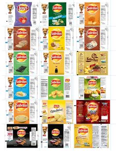 the different types of snacks are shown in this diagram, and there is also an image of