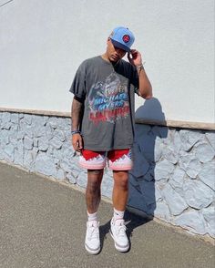 Sneakerhead Outfit Men, Outfits For Guys Summer, Sneakerhead Outfits, Outfits For Guys, Drippy Fits, Mens Summer Outfits