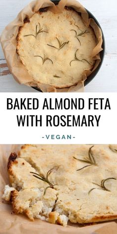 baked almond flata with rosemary is an easy and delicious dessert that can be made in less than 10 minutes