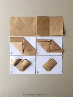 step by step instructions to make origami envelopes