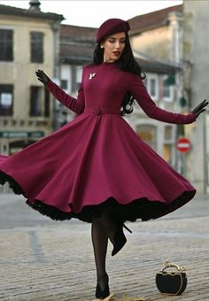 High Tea Outfits, 1950s Winter Fashion, Classic Outfits For Women, 1950s Fashion Dresses, Classy Winter Outfits, Vintage Dresses 50s, Christmas Outfits Women, Dress Bridesmaid, 50s Dresses