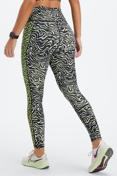 On-The-Go PowerHold® High-Waisted Legging Fabletics Marbled Zebra/Highlighter Wavy Cheetah female Activewear >> Womens >> Bottoms >> Leggings >> Full Length PowerHold regular Training Breathable/Chafe-Resistant/External Pockets/Hidden Pockets/Moisture-Wicking/Pockets/UPF Protection Zebra Highlighter, Female Activewear, Sport Woman Fitness, Womens Outfits, Summer Leggings, Graphic Leggings, Compression Leggings, Pocket Leggings, Print Leggings