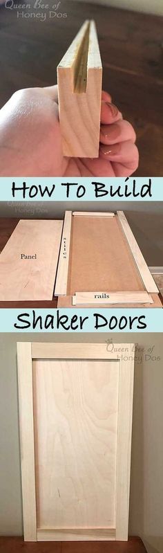 how to build a shaker door cabinet with the help of woodworking and glue