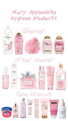 Good Wishlist Ideas, Omg You Smell So Good, Rose Hygiene Products, Coquette Body Care, Rose Scent Combo, Pink Must Haves, Floral Scent Combo, Girly Items Products, Pretty Skin Care Products