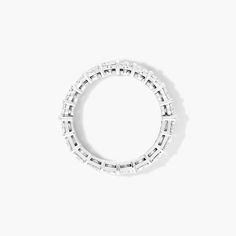 a white bracelet is shown against a white background