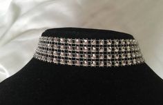 Excited to share the latest addition to my #etsy shop: Faux diamond choker, Sparkly Silver choker, Rhinestones Choker, Silver Sparkle Choker, faux diamond necklace, wedding collar , Bridal choker https://etsy.me/38rC0kk #silver #geometric #yes #women #lobsterclaw #mini