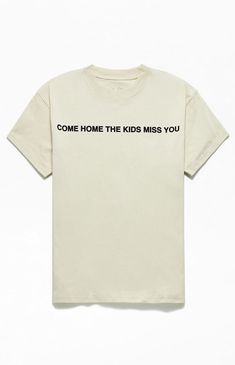 Complete your fresh 'fit with the new Jack Harlow Come Home T-Shirt. This everyday tee has short sleeves, a crew neckline, and custom graphics on the front and back. Solid color tee Short sleeves Crew neckline Custom graphics Standard fit Machine washable PacSun Mens Jack Harlow Come Home T-Shirt - Ivory size XL Jack Harlow, Pacsun Mens, New Jack, My Mobile Number, Custom Graphics, Home T Shirts, Come Home, Oversized T Shirt, Oversized Tshirt