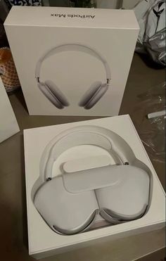 an open box with headphones in it