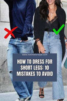 Discover how to dress for short legs with these tips. Learn the mistakes to avoid and find out how to create a balanced and flattering look. What To Wear With A Jean Dress, Long Torso Short Legs Celebrities, Dress For Short Legs Long Torso, Short Legs Short Torso Outfit, Clothes For Short Legs Long Torso, Short Legged Outfits, Short Legs Outfit How To Dress, Outfits For Short Legs Long Torso, How To Dress Long Torso