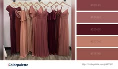 the color scheme for this dress is maroon and pink